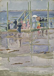 Floss bei Ebbe, Revere Beach, ca. 1896-1897